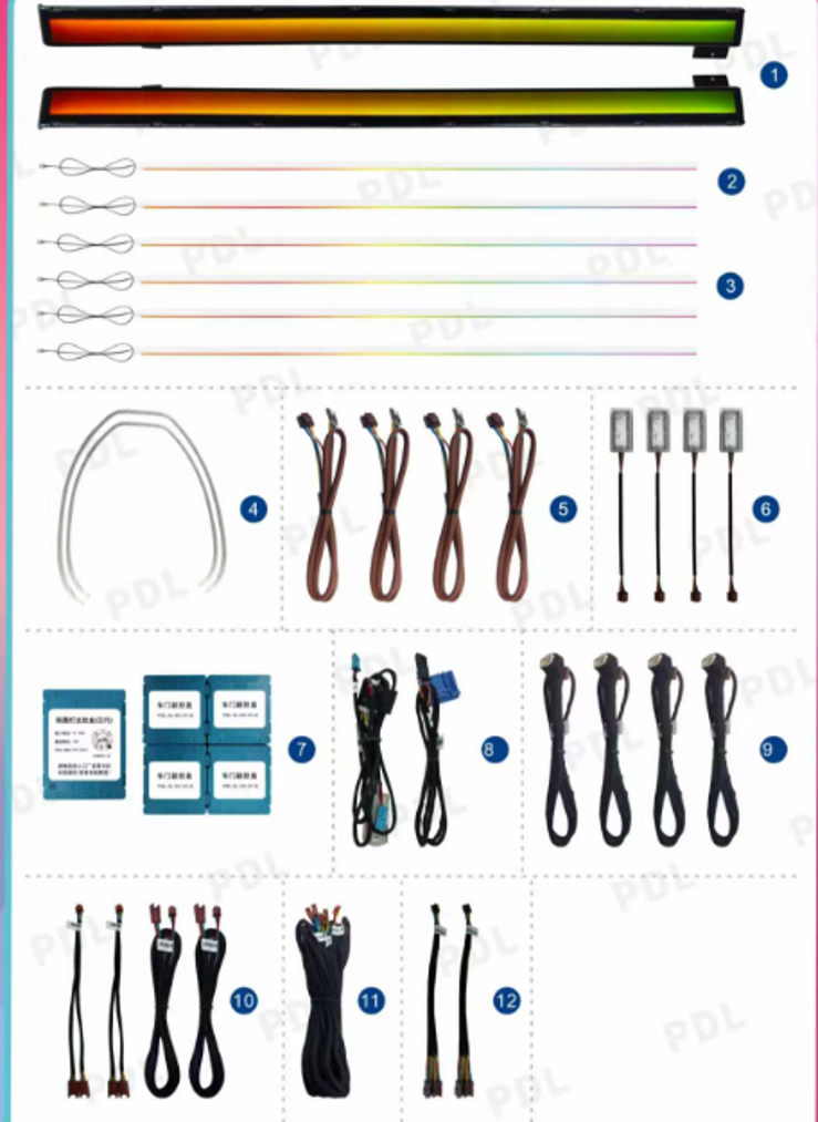 Tesla Model Y 2025 Juniper Uyumlu Yedek Parça İç Ambiyans Seti Full Set