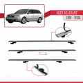 Audi A6 Avant 2001-2005 Arası ile Uyumlu BASIC Model Ara Atkı Tavan Barı Gri 3 Adet