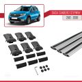 Dacia Sandero Stepway 2 2012-2020 Arası ile Uyumlu FLY Model Ara Atkı Tavan Barı Gri 3 Adet