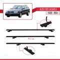 Audi 100 Avanta 1989-1994 Arası ile Uyumlu BASIC Model Ara Atkı Tavan Barı Siyah 3 Adet