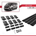 Opel Vivaro B 2014-2019 Arası ile Uyumlu FLY Model Ara Atkı Tavan Barı Siyah 4 Adet