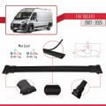 Fiat Ducato 3 2007 ve Sonrası ile Uyumlu FLY Model Ara Atkı Tavan Barı Siyah 4 Adet