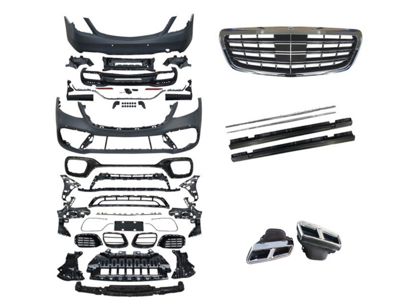 Mercedes W222 / S Serisi (2014-2020) Arası Uyumlu S63 Görünüm Body Kit