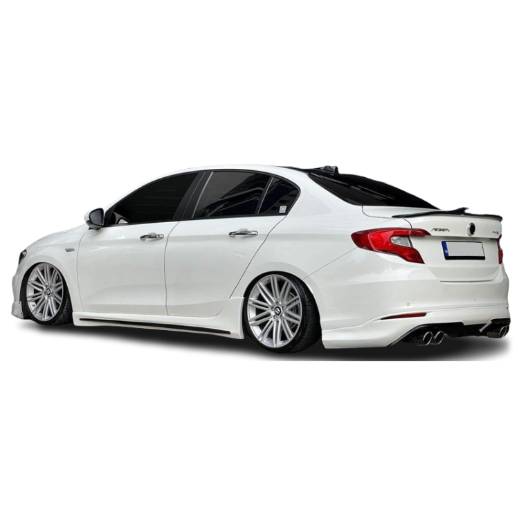 Fiat Egea 2015 - 2021 Custom Style Marşpiyel Plastik Boyasız
