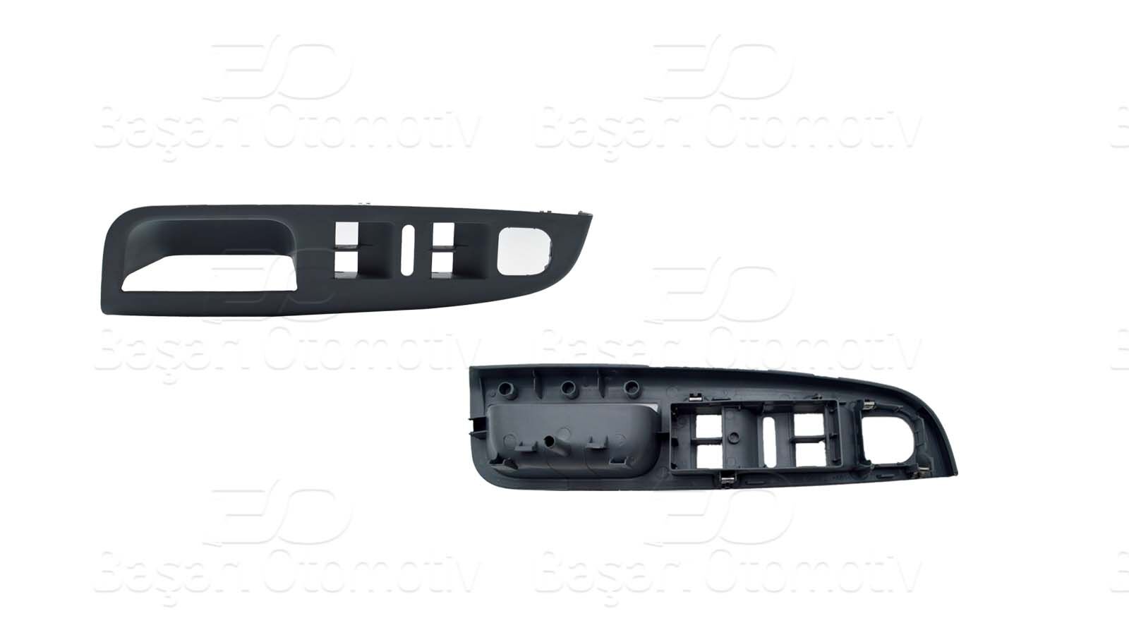 Volkswagen Golf 5 Jetta 2004 ve Sonrası Uyumlu 4'lü Gri Cam Düğme Kapağı