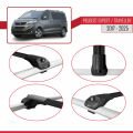 Peugeot Expert 3 Traveller 2017 ve Sonrası ile Uyumlu ACE-1 Ara Atkı Tavan Barı Siyah 4 Adet