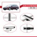 Acura TSX Sport Wagon 2011-2014 Arası ile Uyumlu BASIC Model Ara Atkı Tavan Barı Gri 3 Adet
