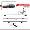 Acura TSX Sport Wagon 2011-2014 Arası ile Uyumlu BASIC Model Ara Atkı Tavan Barı Gri 3 Adet