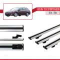 Acura TSX Sport Wagon 2011-2014 Arası ile Uyumlu BASIC Model Ara Atkı Tavan Barı Gri 3 Adet