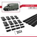 Citroen Jumper 2 2007 ve Sonrası ile Uyumlu FLY Model Ara Atkı Tavan Barı Siyah 4 Adet