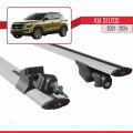 Kia Seltos 2021-2024 Arası ile Uyumlu HOOK Model Ara Atkı Tavan Barı Gri 2 Adet