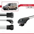 Vauxhall Combo D 2012-2018 Arası ile Uyumlu ACE-1 Ara Atkı Tavan Barı Gri 2 Adet