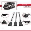 Opel Vivaro B 2014-2019 Arası ile Uyumlu FLY Model Ara Atkı Tavan Barı Gri 3 Adet