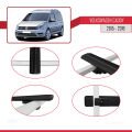 Volkswagen Caddy 3 (SA) 2015-2019 Arası ile Uyumlu BASIC Model Ara Atkı Tavan Barı Siyah 4 Adet