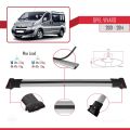 Opel Vivaro A 2001-2014 Arası ile Uyumlu FLY Model Ara Atkı Tavan Barı Gri 3 Adet