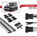 Renault Kangoo 2 (X61) 2007-2020 Arası ile Uyumlu FLY Model Ara Atkı Tavan Barı Gri 2 Adet
