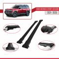 Ford Bronco Sport (CX430) 2021 ve Sonrası ile Uyumlu FLY Model Ara Atkı Tavan Barı Siyah 2 Adet