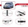 Volkswagen Caddy 3 (SA) 2015-2019 Arası ile Uyumlu BASIC Model Ara Atkı Tavan Barı Gri 4 Adet