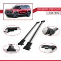 Ford Bronco Sport (CX430) 2021 ve Sonrası ile Uyumlu FLY Model Ara Atkı Tavan Barı Gri 2 Adet