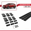 VW Nivus 2020-2024 Arası ile Uyumlu FLY Model Ara Atkı Tavan Barı Siyah 3 Adet