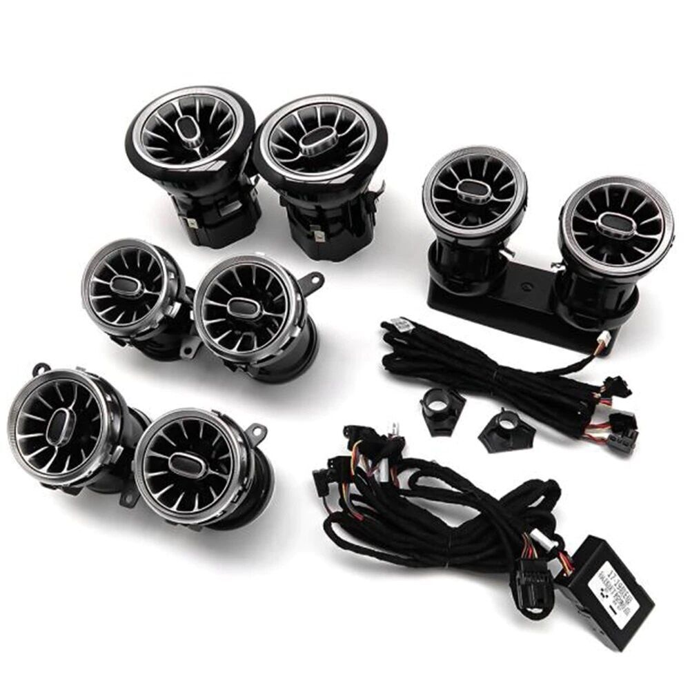 Mercedes E-Serisi W213 2018+ Uyumlu Yedek Parça 64 Renk Ön Havalandırma Ambiyans