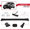 Renault Trafic 3 (X82) 2015 ve Sonrası ile Uyumlu FLY Model Ara Atkı Tavan Barı Siyah 3 Adet