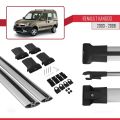 Renault Kangoo (X76) Post-Facelift 2003-2008 Arası ile Uyumlu FLY Model Ara Atkı Tavan Barı Gri 2 Adet