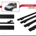 Volkswagen Caddy 3 (2K) 2003-2010 Arası ile Uyumlu BASIC Model Ara Atkı Tavan Barı Siyah 4 Adet