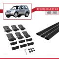 Mitsubishi Pajero (V60) 3 Kapı 1999-2006 Arası ile Uyumlu FLY Model Ara Atkı Tavan Barı Siyah 3 Adet