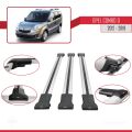Opel Combo D 2012-2018 Arası ile Uyumlu FLY Model Ara Atkı Tavan Barı Gri 3 Adet