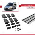 Opel Combo D 2012-2018 Arası ile Uyumlu FLY Model Ara Atkı Tavan Barı Gri 3 Adet