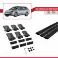 VW Golf Mk6 Wagon 2010-2014 Arası ile Uyumlu FLY Model Ara Atkı Tavan Barı Siyah 3 Adet