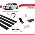 Toyota Verso (AR20) 2009-2018 Arası ile Uyumlu BASIC Model Ara Atkı Tavan Barı Siyah 4 Adet