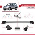 Mitsubishi Pajero (V60) 3 Kapı 1999-2006 Arası ile Uyumlu FLY Model Ara Atkı Tavan Barı Gri 3 Adet