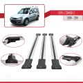 Opel Combo C 2001-2011 Arası ile Uyumlu FLY Model Ara Atkı Tavan Barı Gri 3 Adet