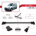 Opel Combo C 2001-2011 Arası ile Uyumlu FLY Model Ara Atkı Tavan Barı Gri 3 Adet