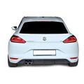 Volkswagen Scirocco Uyumlu Yedek Parça Makyajsız Soldan Çift Çıkış Difüzör (Plastik)