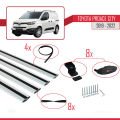 Toyota Proace City 2019-2022 Arası ile Uyumlu BASIC Model Ara Atkı Tavan Barı Gri 4 Adet