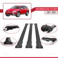 VW Golf Alltrack Mk7 2017-2019 Arası ile Uyumlu FLY Model Ara Atkı Tavan Barı Siyah 3 Adet