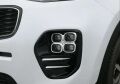 Kia Sportage 2016-2019 Için Uyumlu Yedek Parça Ön Sis Kaplaması Küçük(Kare) Nıkelaj