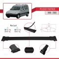 Peugeot Partner Pre-Facelift 1996-2003 Arası ile Uyumlu FLY Model Ara Atkı Tavan Barı Siyah 2 Adet