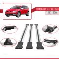 VW Golf Alltrack Mk7 2017-2019 Arası ile Uyumlu FLY Model Ara Atkı Tavan Barı Gri 3 Adet
