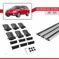 VW Golf Alltrack Mk7 2017-2019 Arası ile Uyumlu FLY Model Ara Atkı Tavan Barı Gri 3 Adet