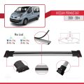 Nissan Primastar 2001-2014 Arası ile Uyumlu FLY Model Ara Atkı Tavan Barı Gri 3 Adet