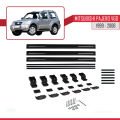 Mitsubishi Pajero (V60) 3 Kapı 1999-2006 Arası ile Uyumlu BASIC Model Ara Atkı Tavan Barı Siyah 3 Adet