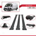 Fiat Ducato 3 2007 ve Sonrası ile Uyumlu FLY Model Ara Atkı Tavan Barı Siyah 3 Adet
