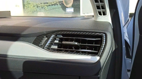 Ford Focus  Uyumlu Yedek Parça  2019+ Menfez Kaplama Karbon 2 Parça (abs)