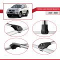 Toyota Land Cruiser Prado (J125) 2007-2009 Arası ile Uyumlu ACE-1 Ara Atkı Tavan Barı Gri 3 Adet