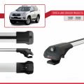 Toyota Land Cruiser Prado (J125) 2007-2009 Arası ile Uyumlu ACE-1 Ara Atkı Tavan Barı Gri 3 Adet