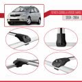Toyota Corolla Verso (E120) 2001-2004 Arası ile Uyumlu ACE-1 Ara Atkı Tavan Barı Gri 2 Adet